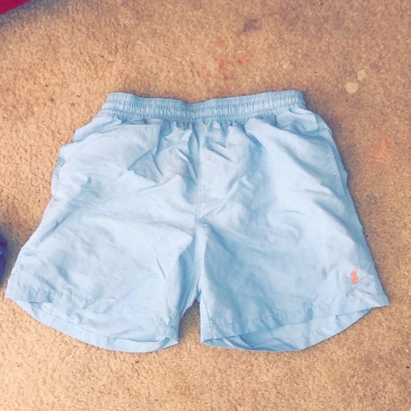 blue polo swim trunks